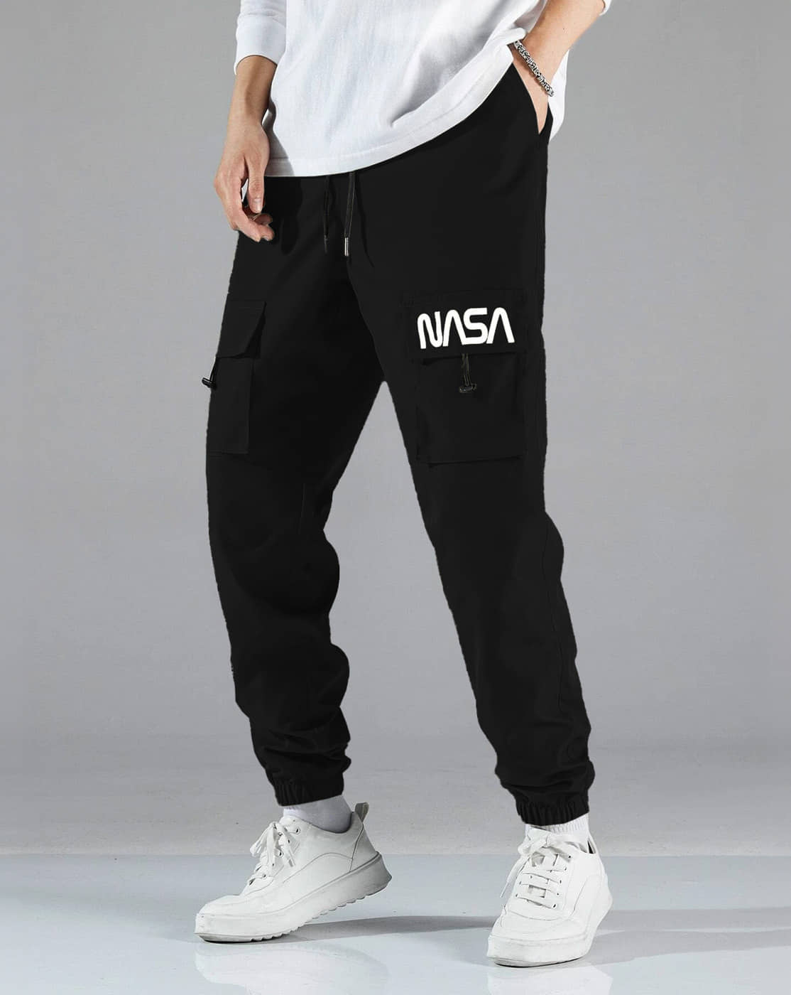Eyebogler Black Polyester Men's Joggers ( Pack of 1 ) - Track Pants | Buy online on ZillyBuy