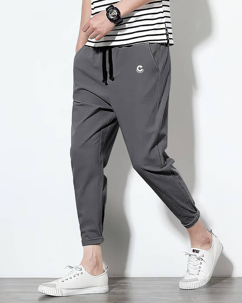 Eyebogler Grey Polyester Men's Trackpants ( Pack of 1 ) - Track Pants | Buy online on ZillyBuy