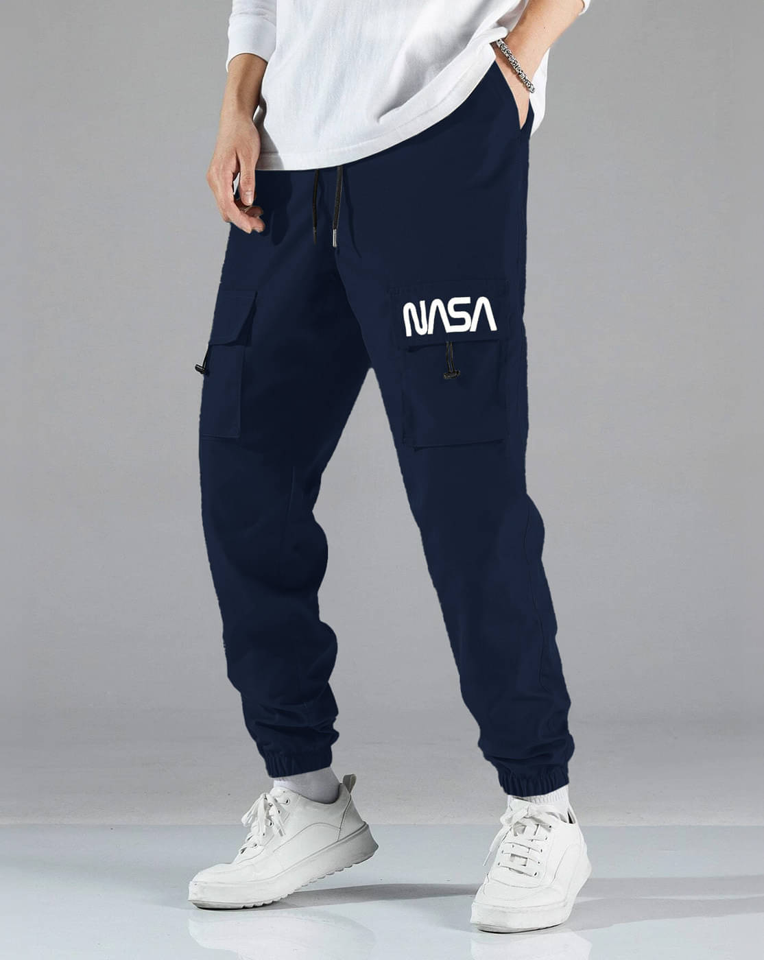 Eyebogler Navy Blue Polyester Men's Trackpants ( Pack of 1 )     			Eyebogler Navy Blue Polyester Men's Trackpants ( Pack of 1 )