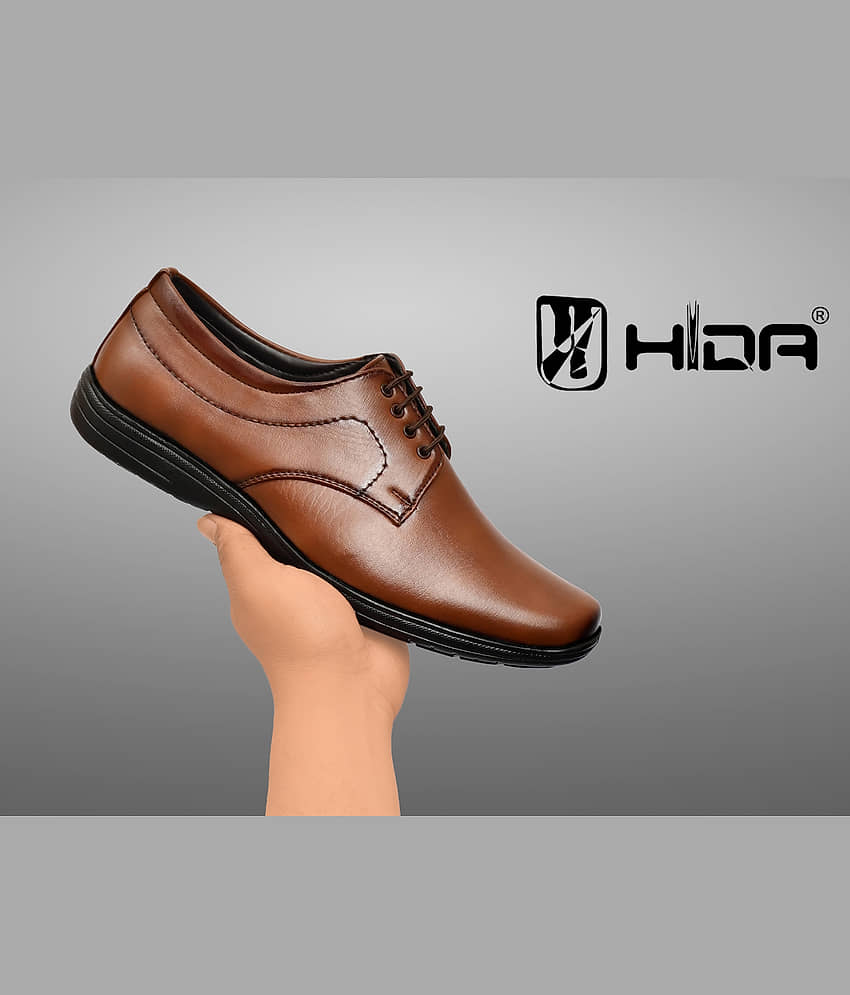Frencho Tan Men's Derby Formal Shoes - Formal Shoes | Buy online on ZillyBuy