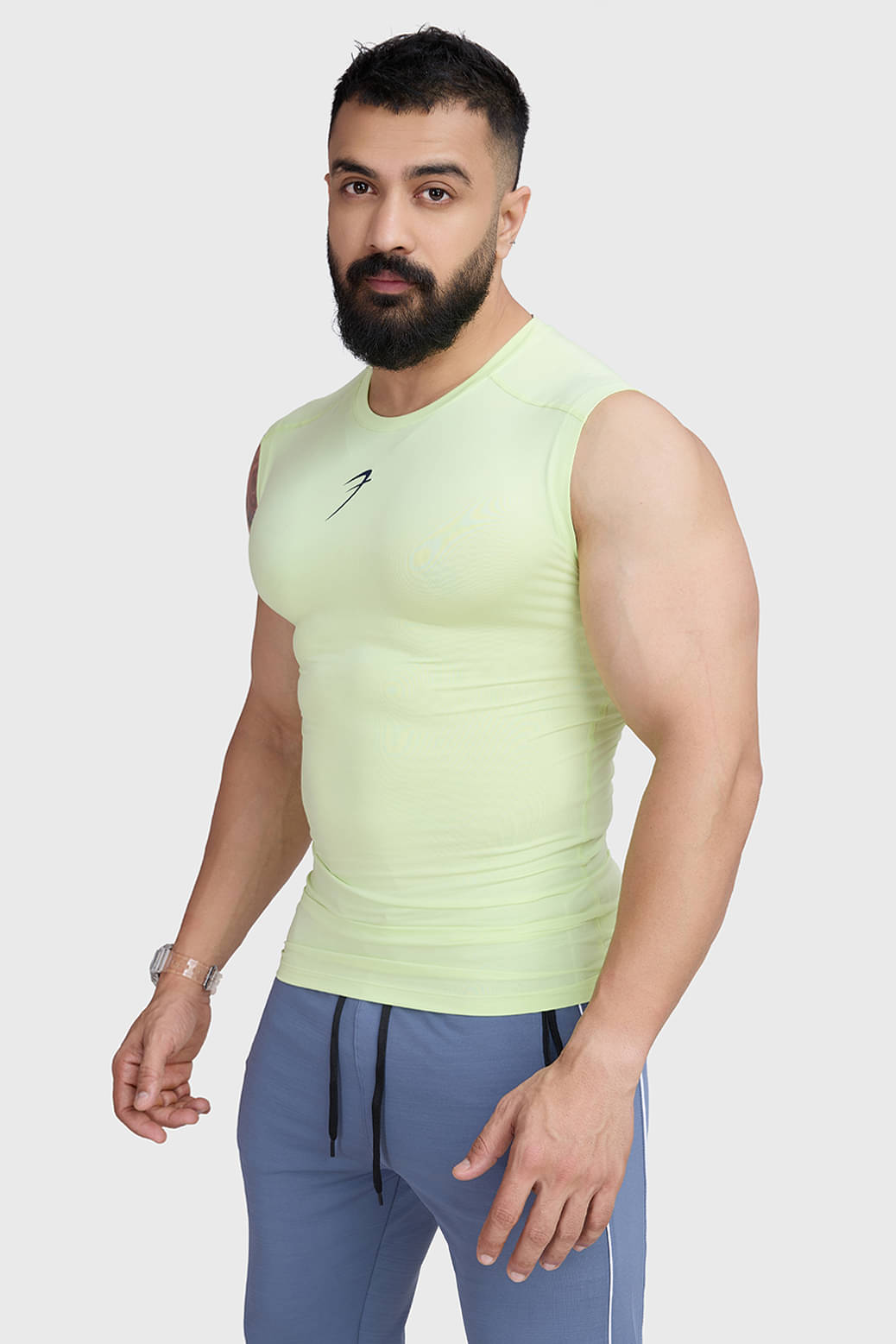     			Fuaark Lime Green Polyester Slim Fit Men's Compression T-Shirt ( Pack of 1 )