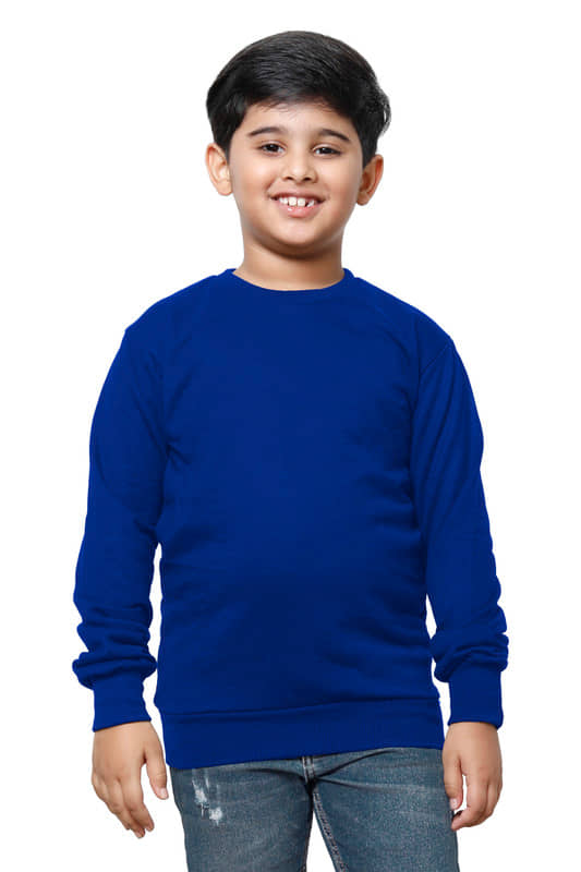 IndiWeaves Pack of 1 Boys Woollen Sweatshirt ( Blue )