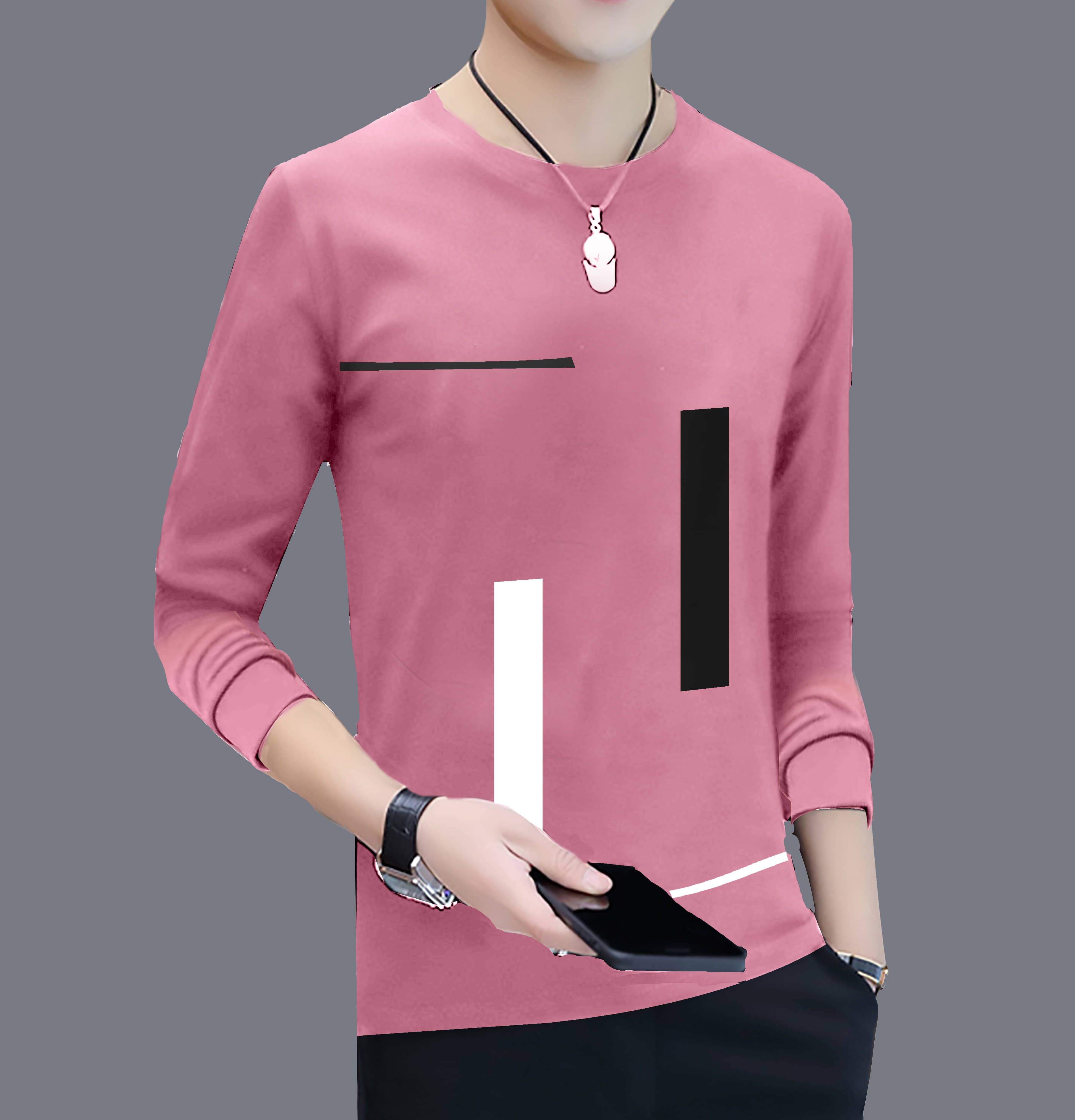    			JUGULAR Pack of 1 Cotton Regular Fit Men's T-Shirt ( Pink )