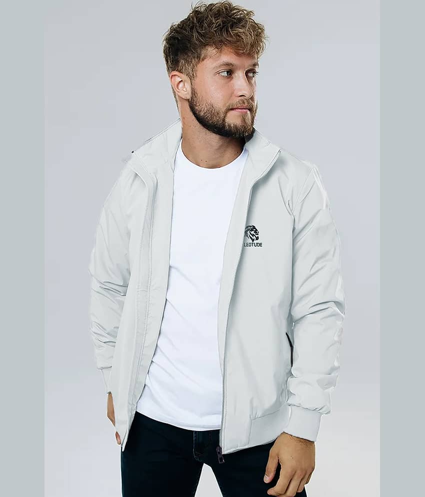Leotude Polyester Men's Windcheater Jacket - White ( Pack of 1 ) - Jackets & Coats | Buy online on ZillyBuy