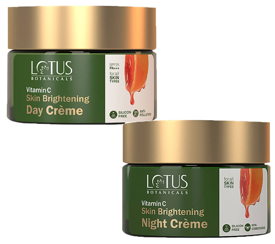 Lotus Botanicals Vitamin-C Day Cream 50g , Night Cream 50g (Pack of 2) Lotus Botanicals Vitamin-C Day Cream 50g , Night Cream 50g (Pack of 2)