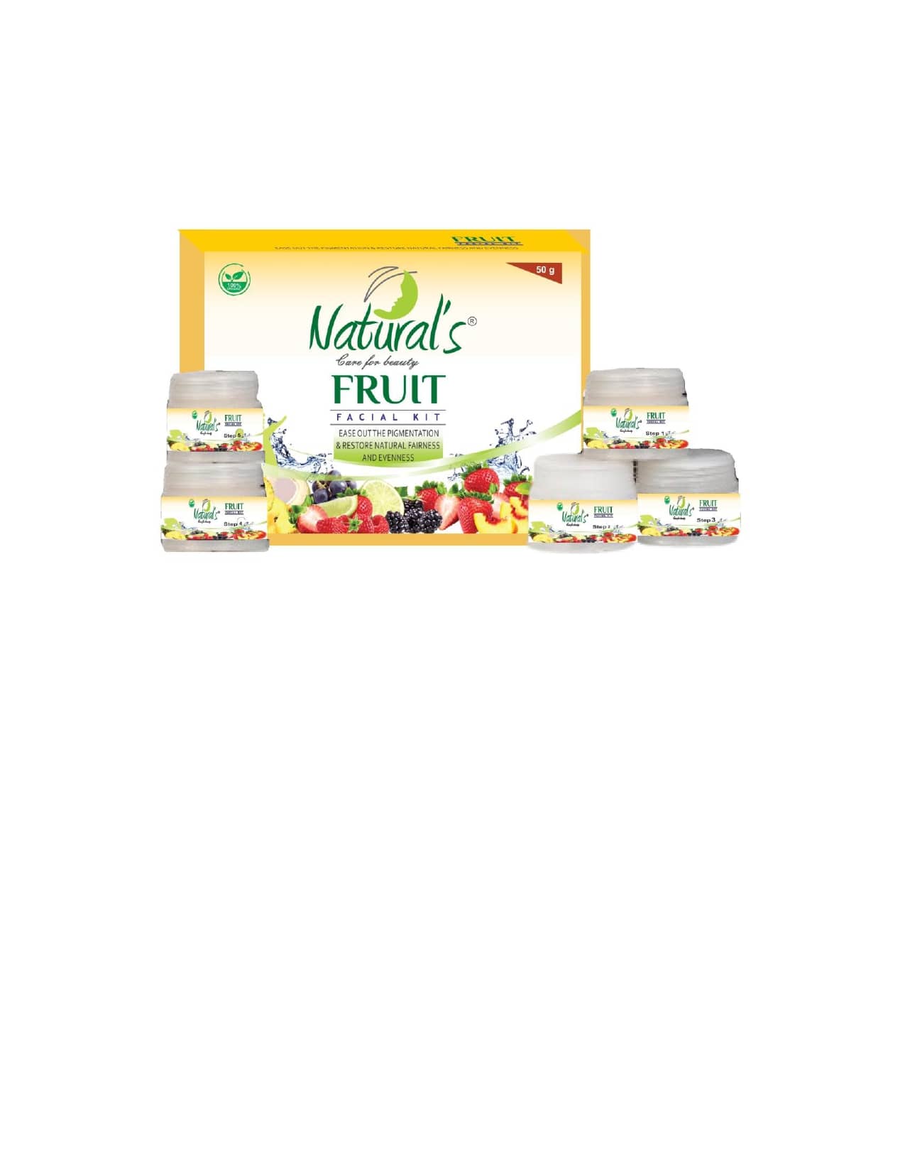 Natural's Less Than 3 Times Use Facial Kit For All Skin Type Fruit 50 ( Pack of 1 )