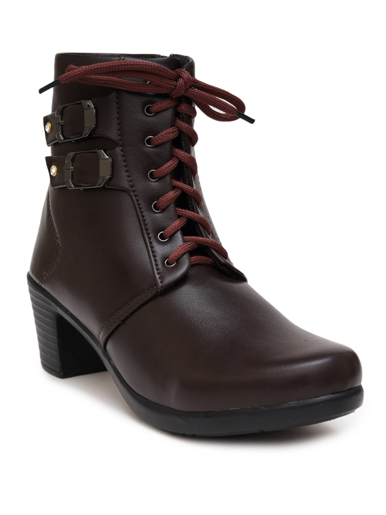 PLANET WALK Brown Women's Ankle Length Boots     			PLANET WALK Brown Women's Ankle Length Boots