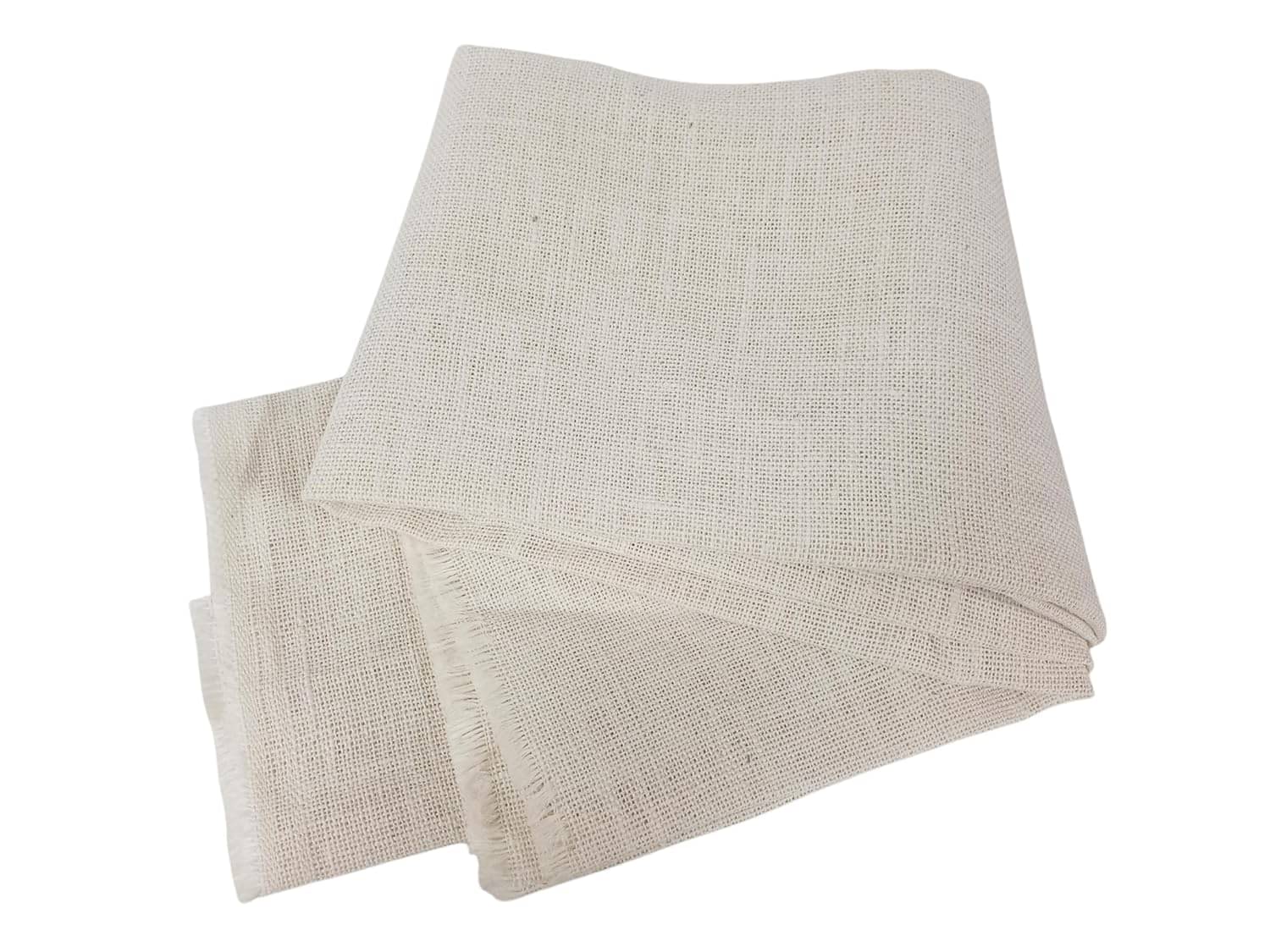     			PRANSUNITA 100% Natural Burlap Jute Hessian Cloth - (48x40 Inches) for Wedding Party Event Christmas Decoration, Crafts, Table Linens, Landscaping, Plants Covering CREAM