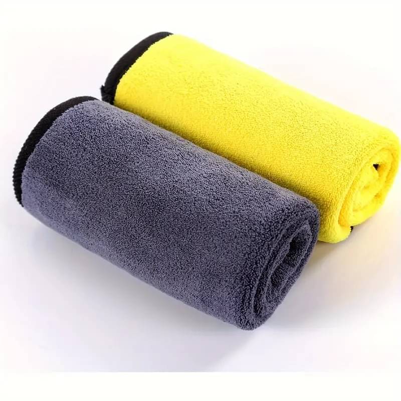     			PROGIENCE Multicolor 600 GSM Microfiber Cloth For Automobile ( Pack of 2 )