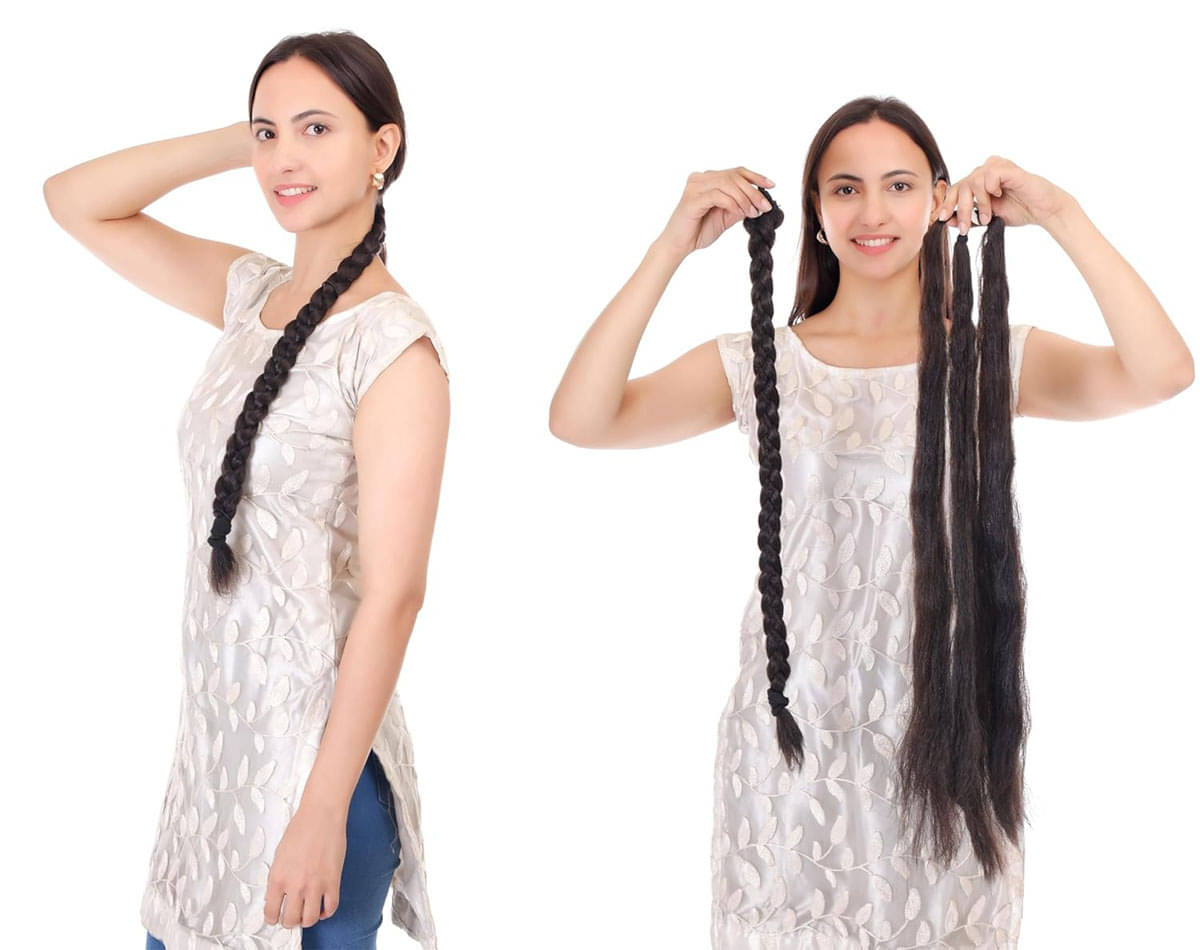     			RITZKART - Dark Brown Braid Extension