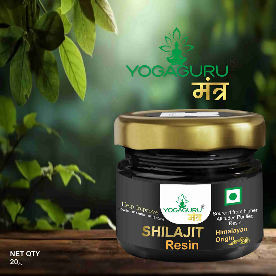 Shilajit Gold 20g Resin With 24k Swarn Vark | 60%+ Fulvic Acid | 100% Ayurvedic Shilajit Gold 20g Resin With 24k Swarn Vark | 60%+ Fulvic Acid | 100% Ayurvedic
