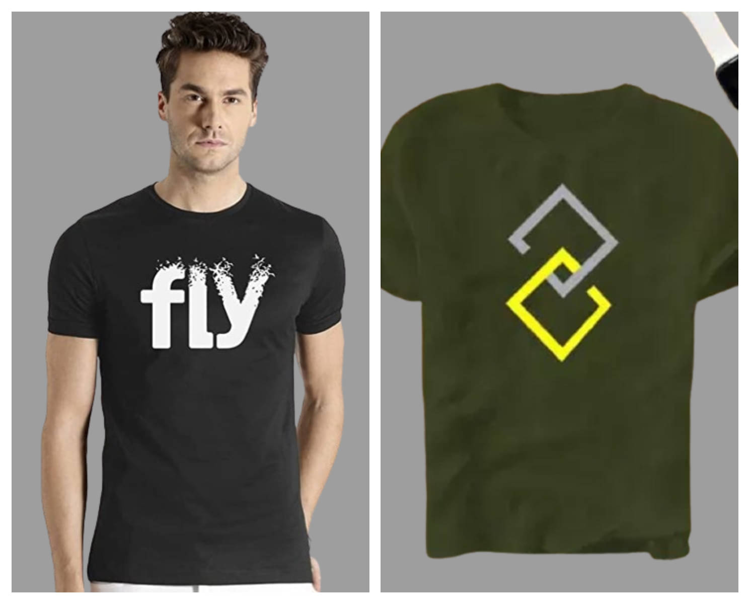 attitude start of fashion Pack of 2 Polyester Regular Fit Men's T-Shirt ( Olive )     			attitude start of fashion Pack of 2 Polyester Regular Fit Men's T-Shirt ( Olive )