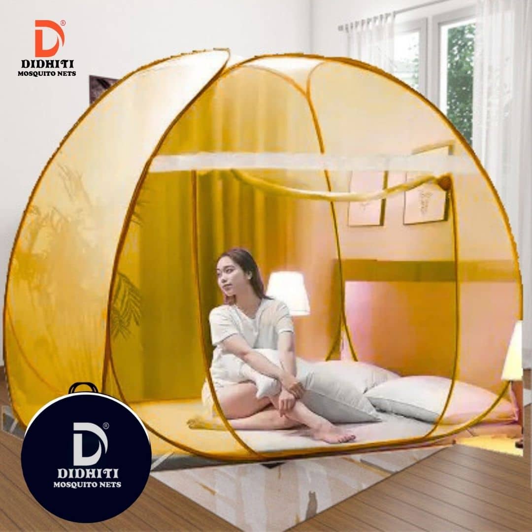 didhiti - Dark Blue HDPE - High Density Poly Ethylene Foldable Mosquito Net, Machardani ( Pack of 1 )