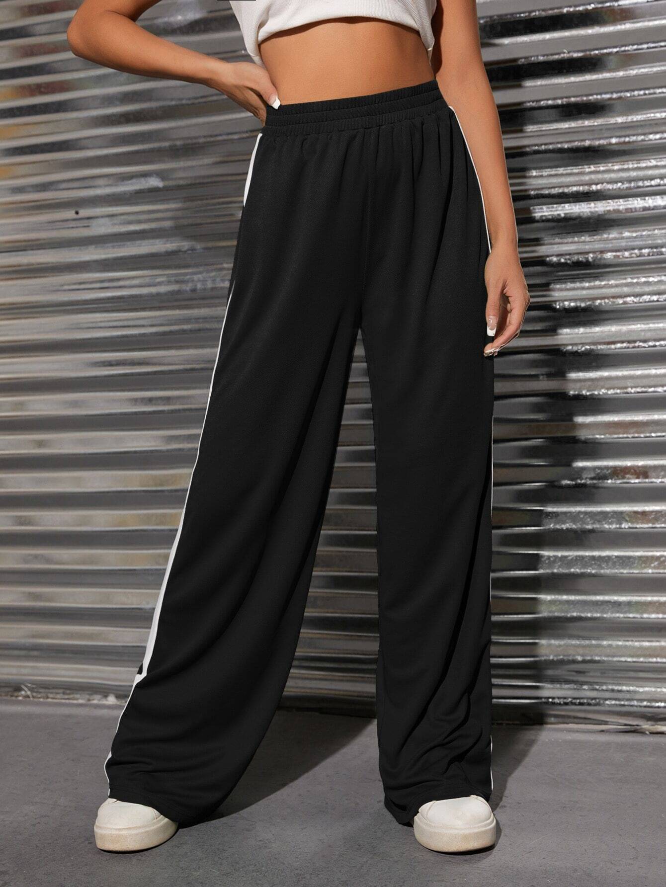     			ADOKEDO Pack of 1 Polyester Regular Women's Casual Pants ( Black )