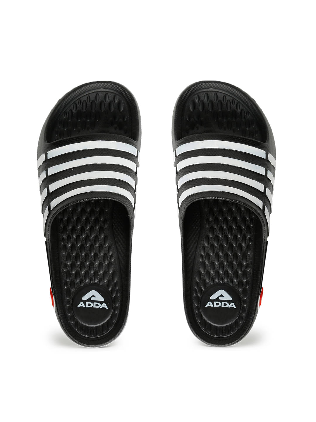     			Adda Black Men's Slide Flip Flop