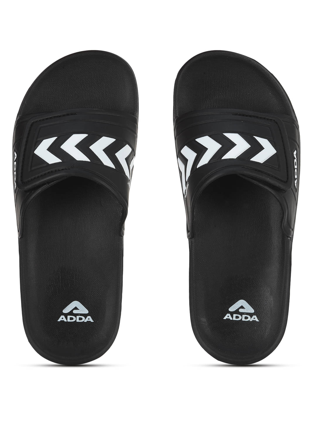     			Adda Black Men's Slide Flip Flop