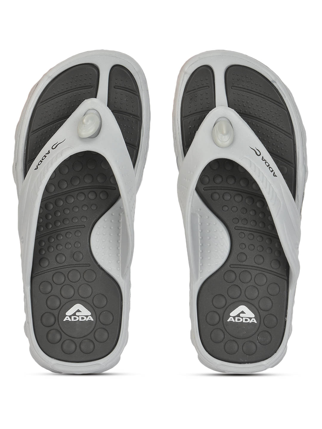     			Adda Dark Grey Men's Thong Flip Flop