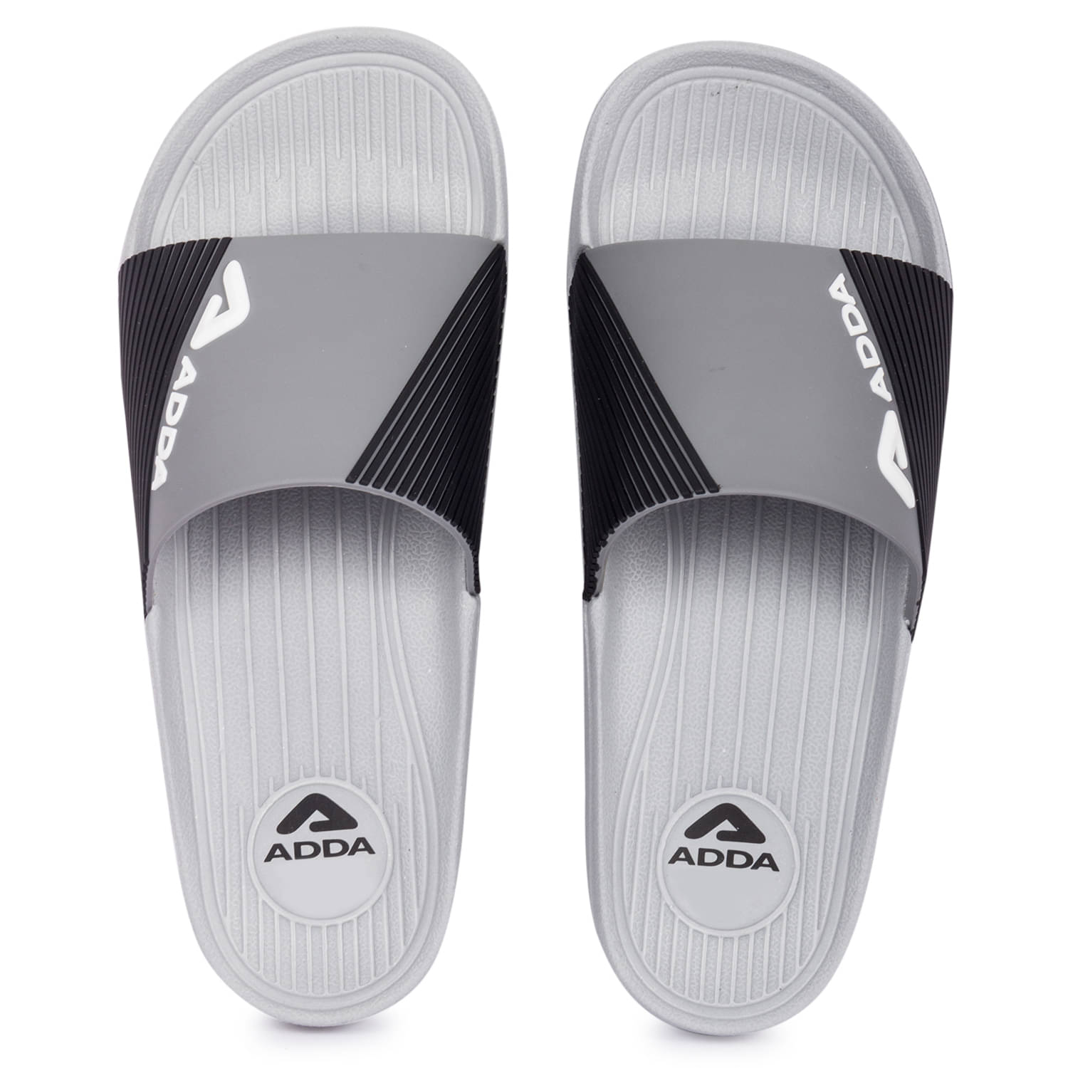     			Adda Grey Men's Slide Flip Flop