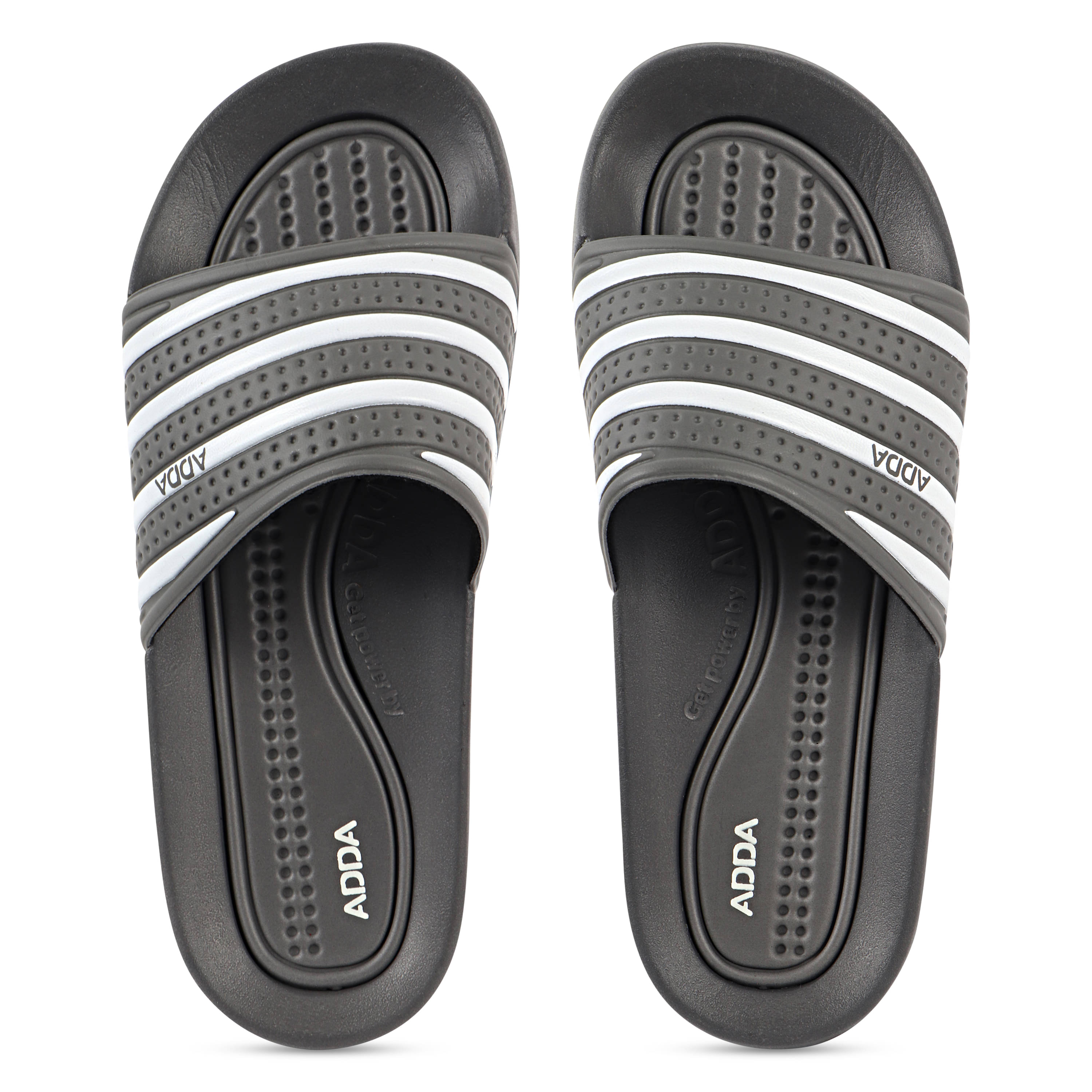     			Adda Grey Men's Slide Flip Flop