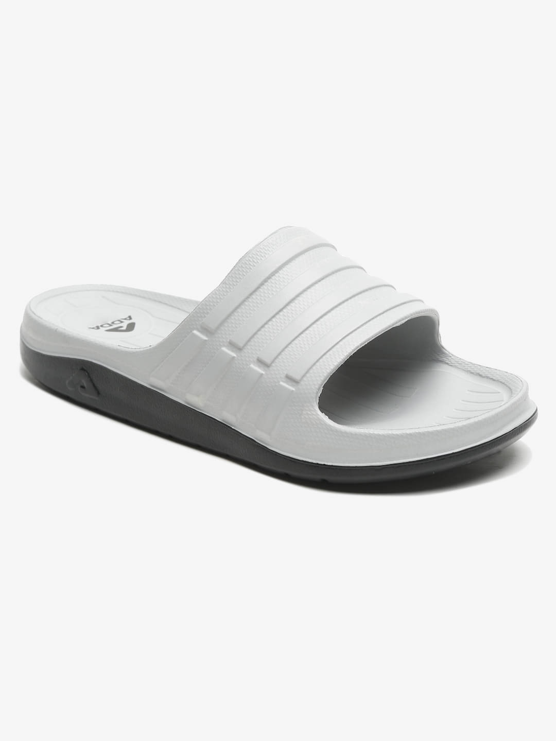     			Adda Light Grey Men's Slide Flip Flop