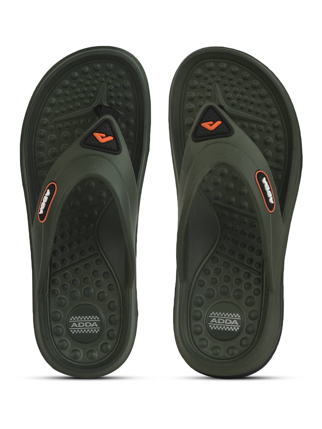     			Adda Olive Men's Thong Flip Flop