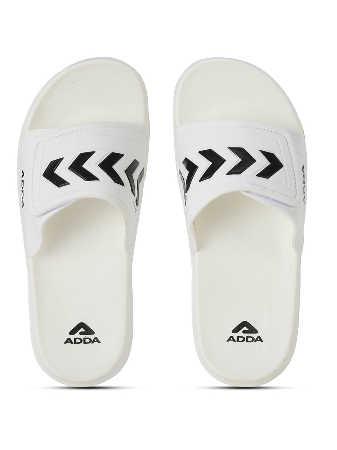     			Adda White Men's Slide Flip Flop