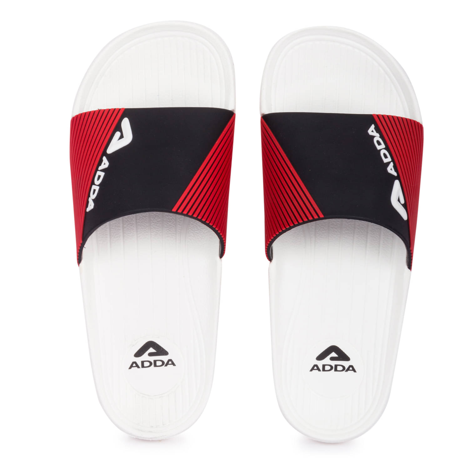    			Adda White Men's Slide Flip Flop