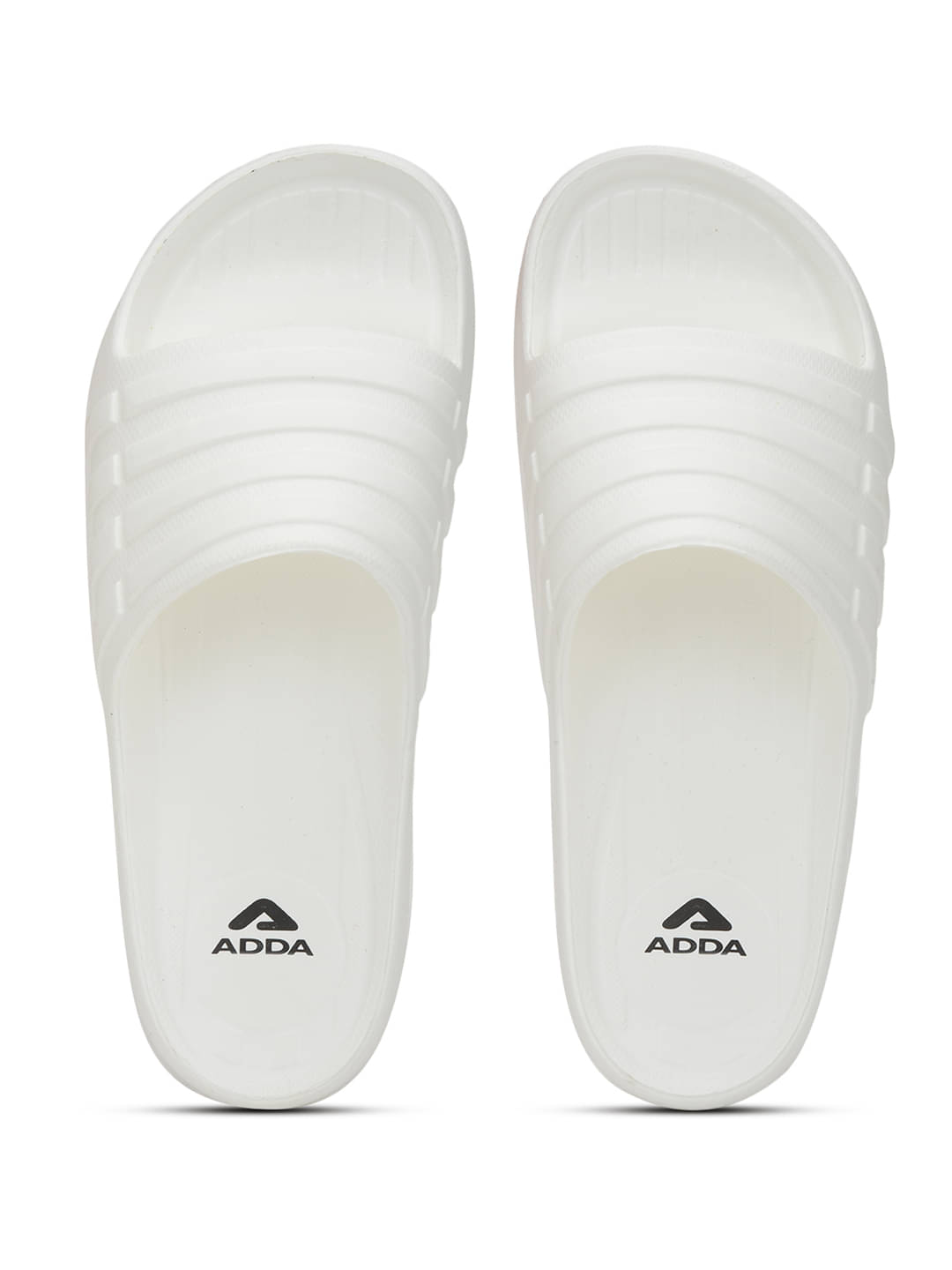     			Adda White Men's Slide Flip Flop
