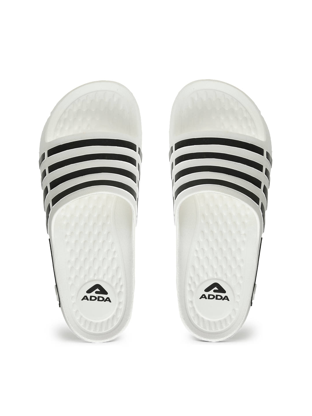     			Adda White Men's Slide Flip Flop
