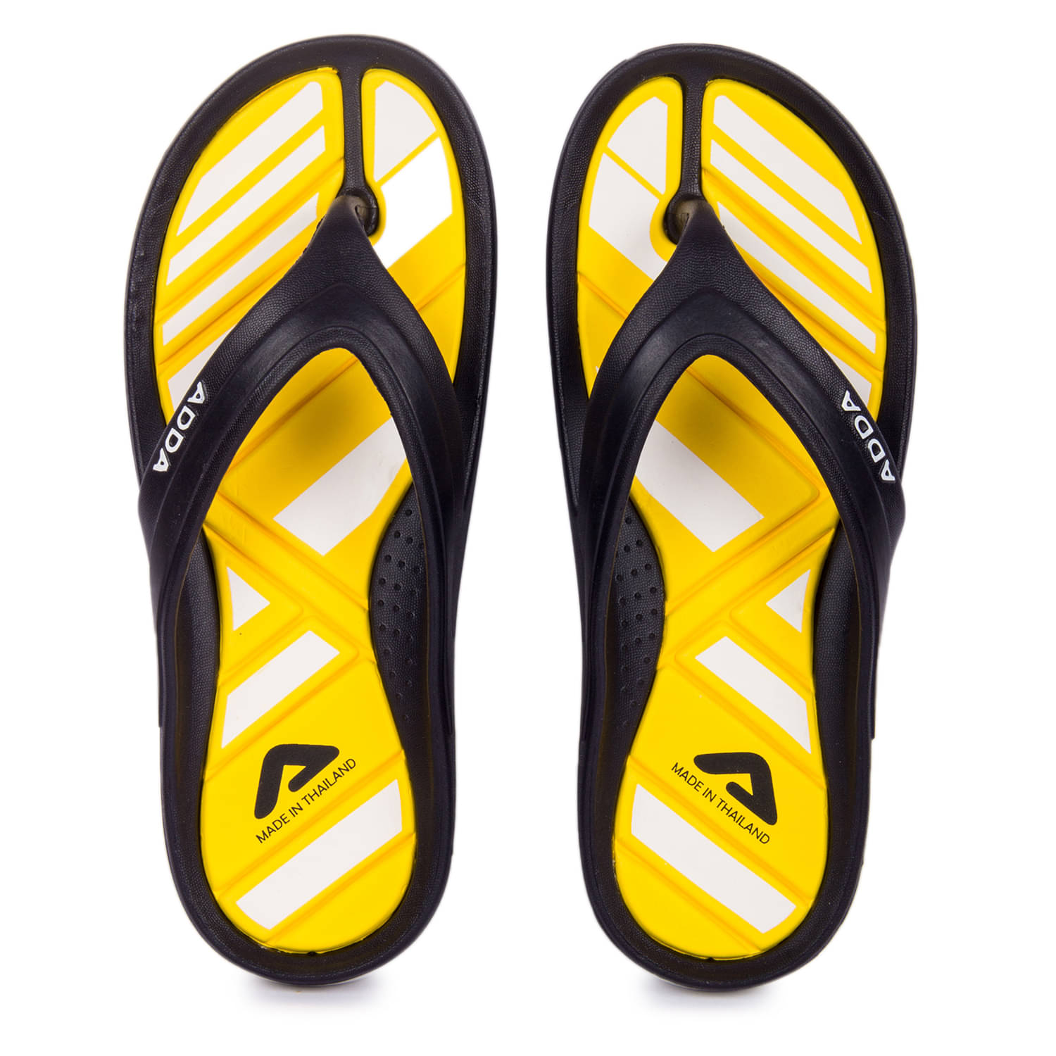     			Adda Yellow Men's Thong Flip Flop