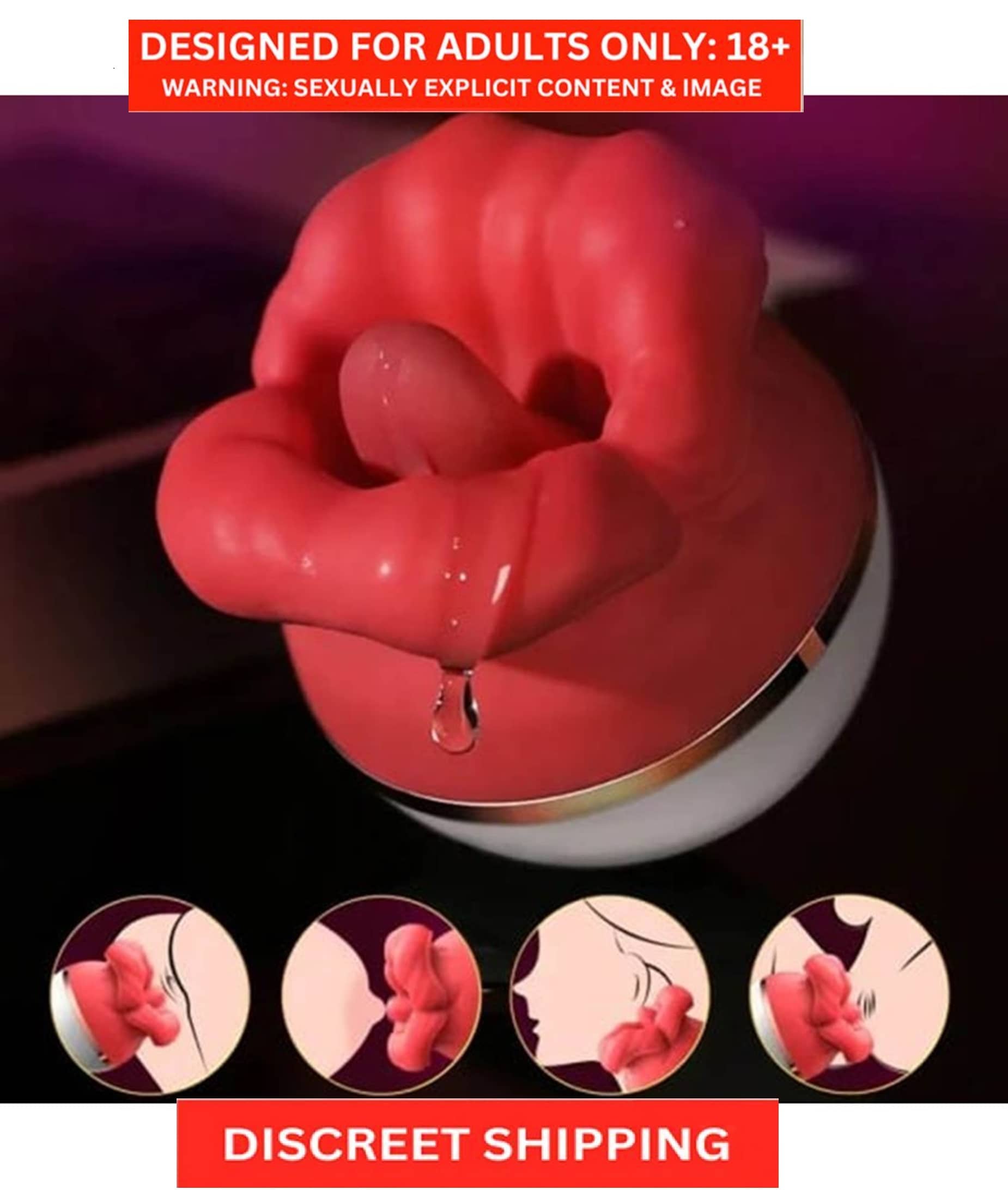 BIG MOUTH New Design Tongue Vibrator Licking Massager Clitoral Vibrator Clit Women Masturbator