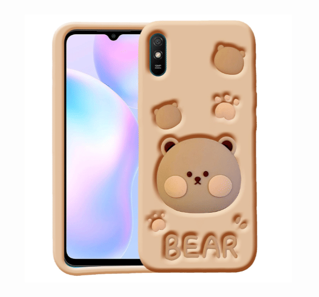     			BKRT Cases with Stands Compatible For Rubber Xiaomi Redmi 9A ( Pack of 1 )