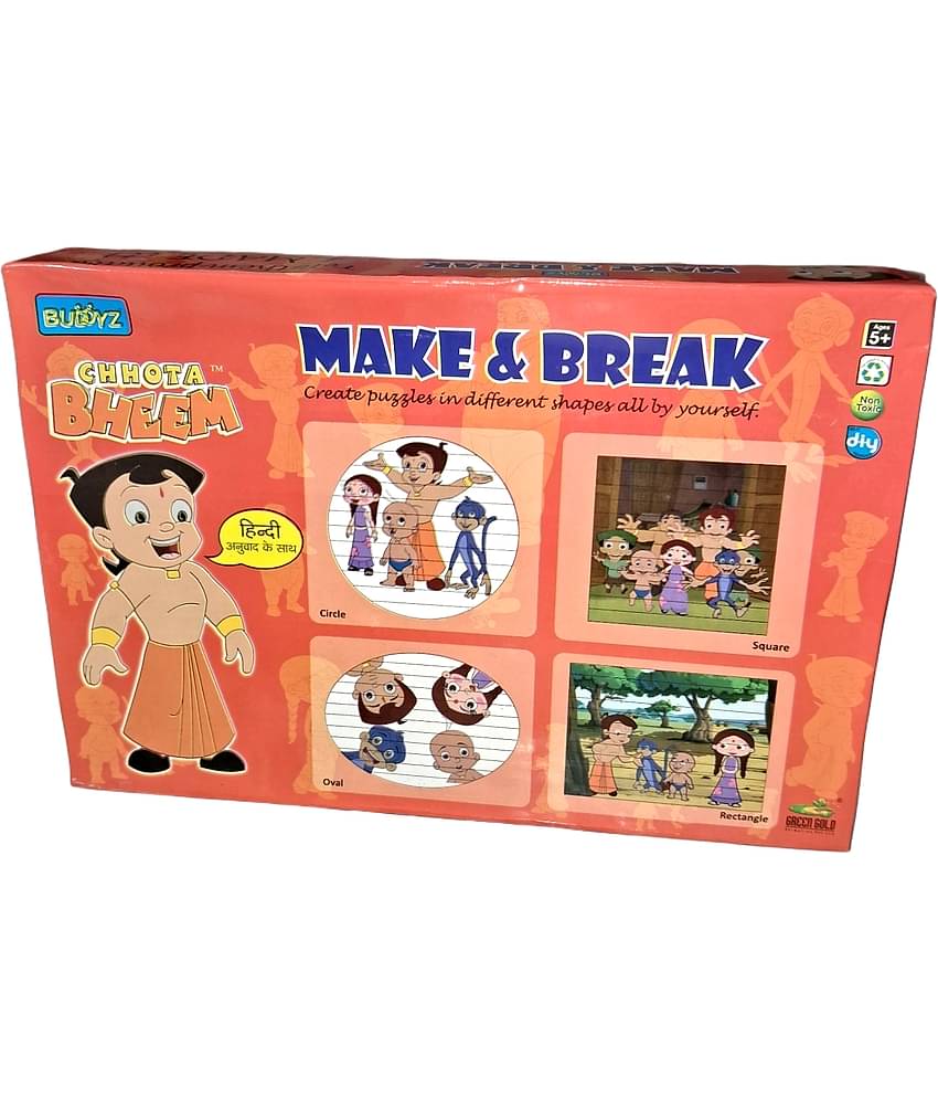 BUDDYZ-CHOTA BHEEM-CREATE PUZZLE IN DIFFERENT SHAPES ALL BY YOURSELF