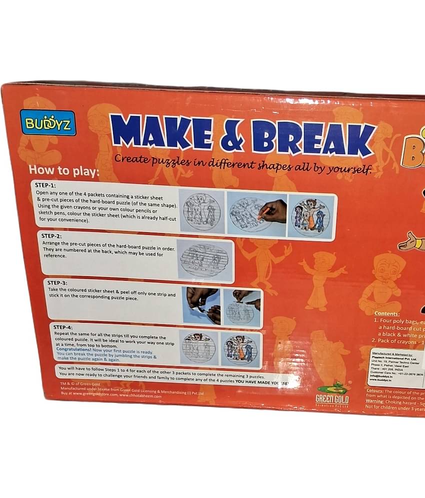 BUDDYZ-CHOTA BHEEM-CREATE PUZZLE IN DIFFERENT SHAPES ALL BY YOURSELF