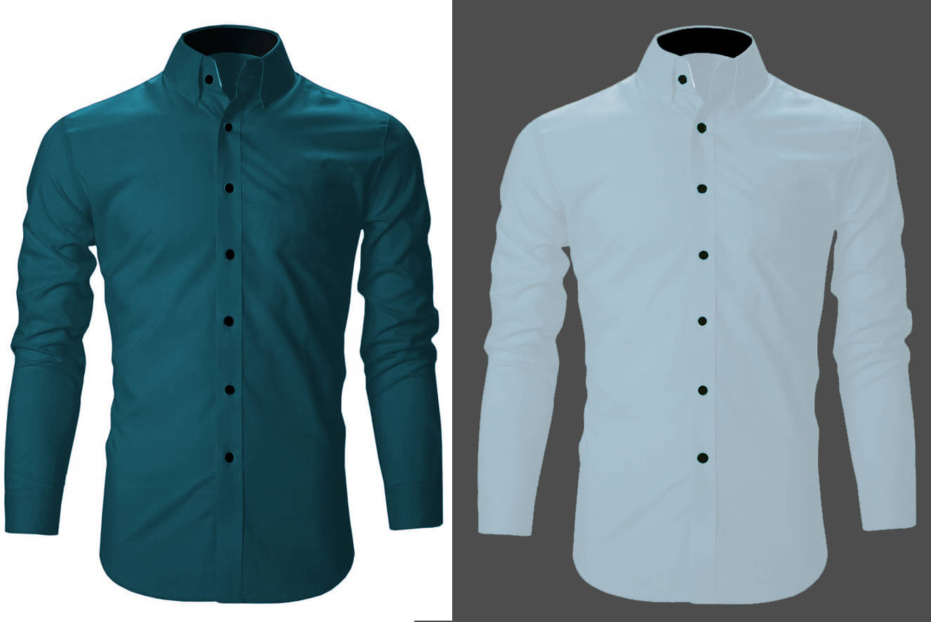 Bluedove Cotton Blend Regular Fit Solids Full Sleeves Men's Casual Shirt - Light Blue ( Pack of 2 ) Bluedove Cotton Blend Regular Fit Solids Full Sleeves Men's Casual Shirt - Light Blue ( Pack of 2 )