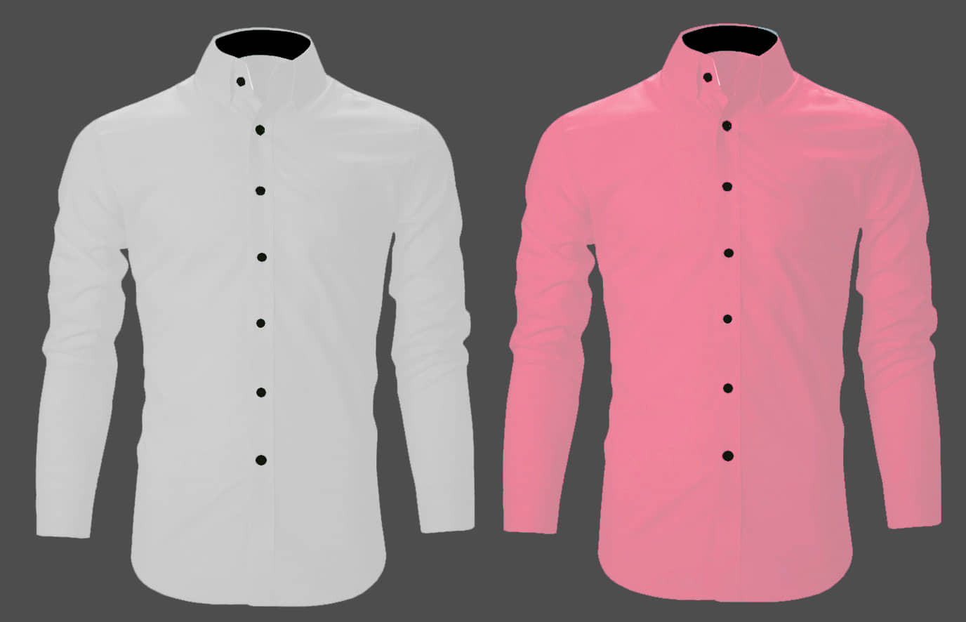 Bluedove Cotton Blend Regular Fit Solids Full Sleeves Men's Casual Shirt - Pink ( Pack of 2 )