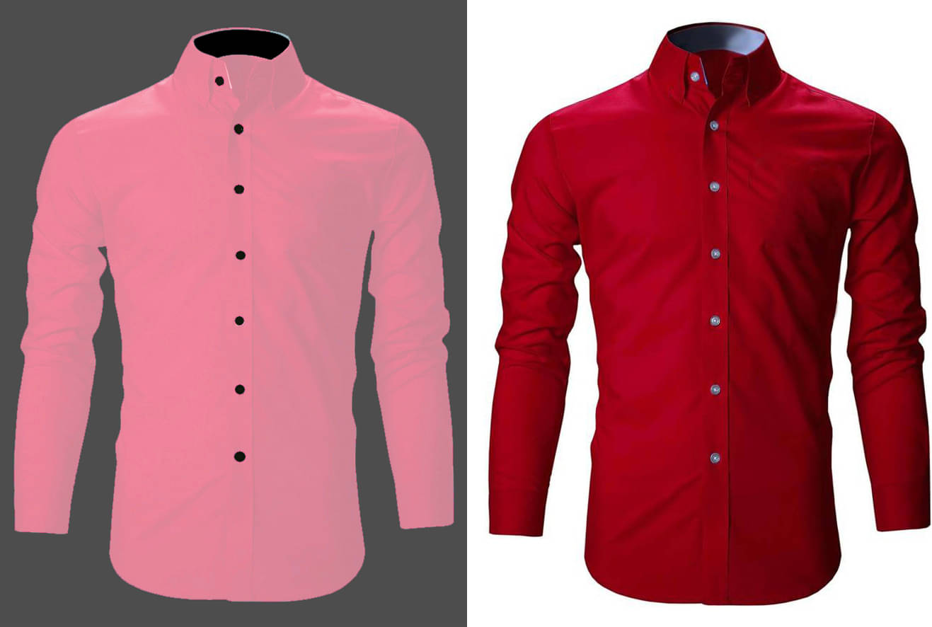 Bluedove Cotton Blend Regular Fit Solids Full Sleeves Men's Casual Shirt - Red ( Pack of 2 ) Bluedove Cotton Blend Regular Fit Solids Full Sleeves Men's Casual Shirt - Red ( Pack of 2 )