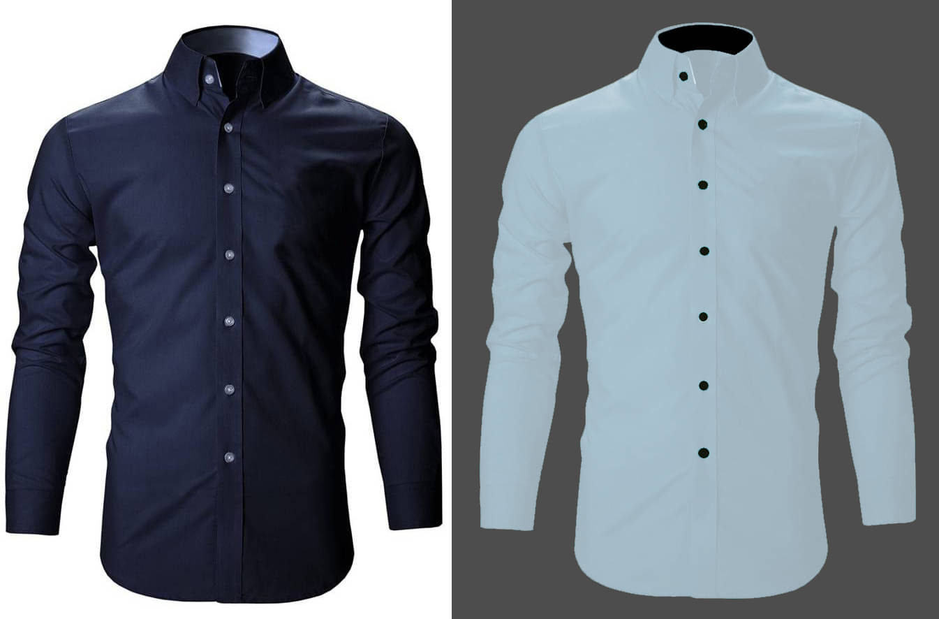     			Bluedove Cotton Blend Regular Fit Solids Full Sleeves Men's Casual Shirt - Light Blue ( Pack of 2 )