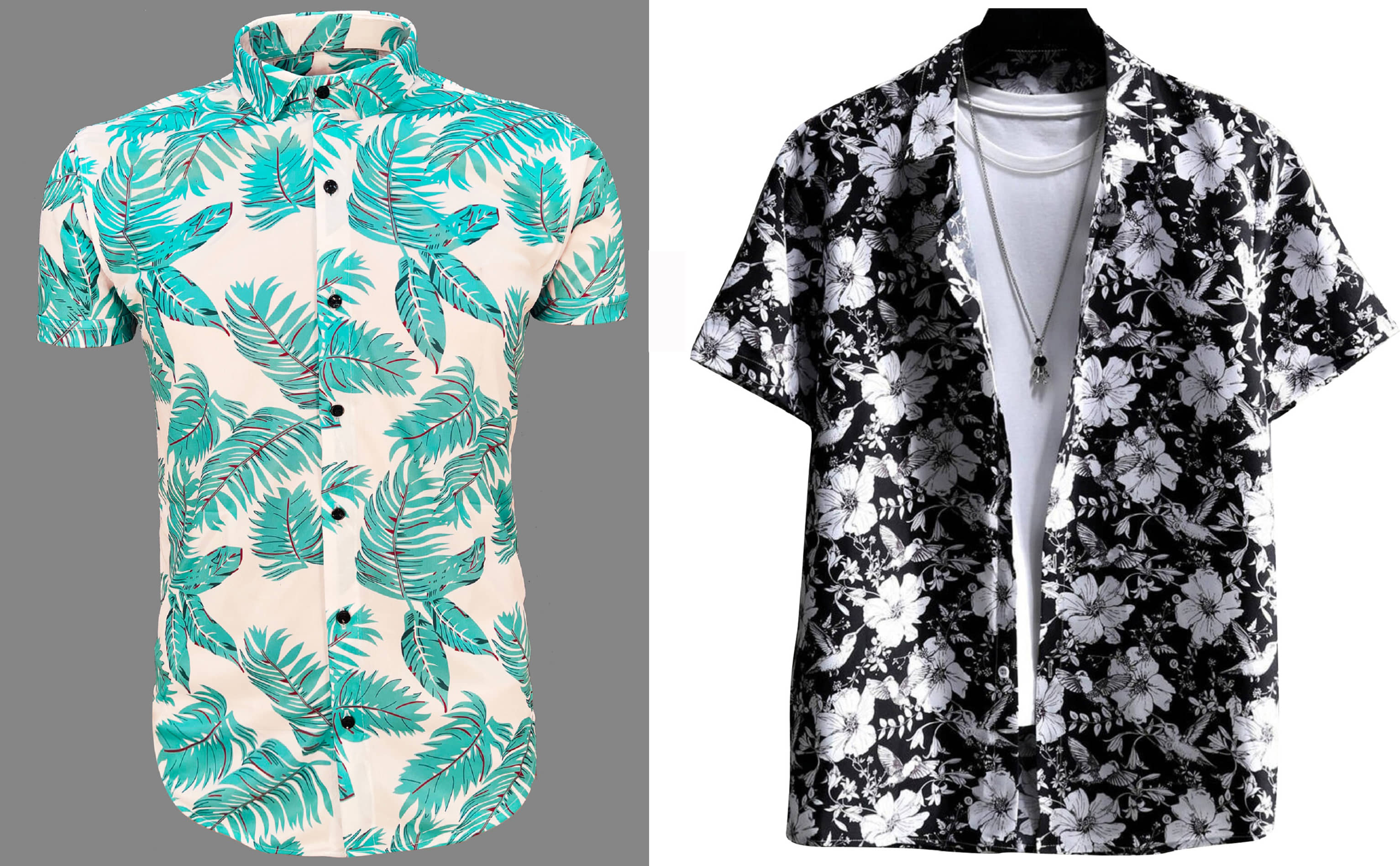 Bluedove Elastane Regular Fit Printed Half Sleeves Men's Casual Shirt - Black ( Pack of 2 )