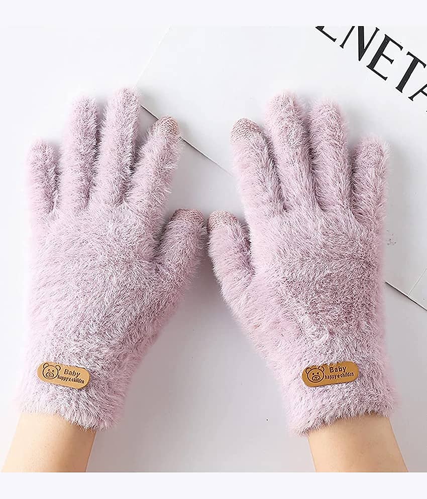 Creature Purple Women's Woollen Gloves ( Pack of 1 ) - Dupattas & Shawls | Buy online on ZillyBuy