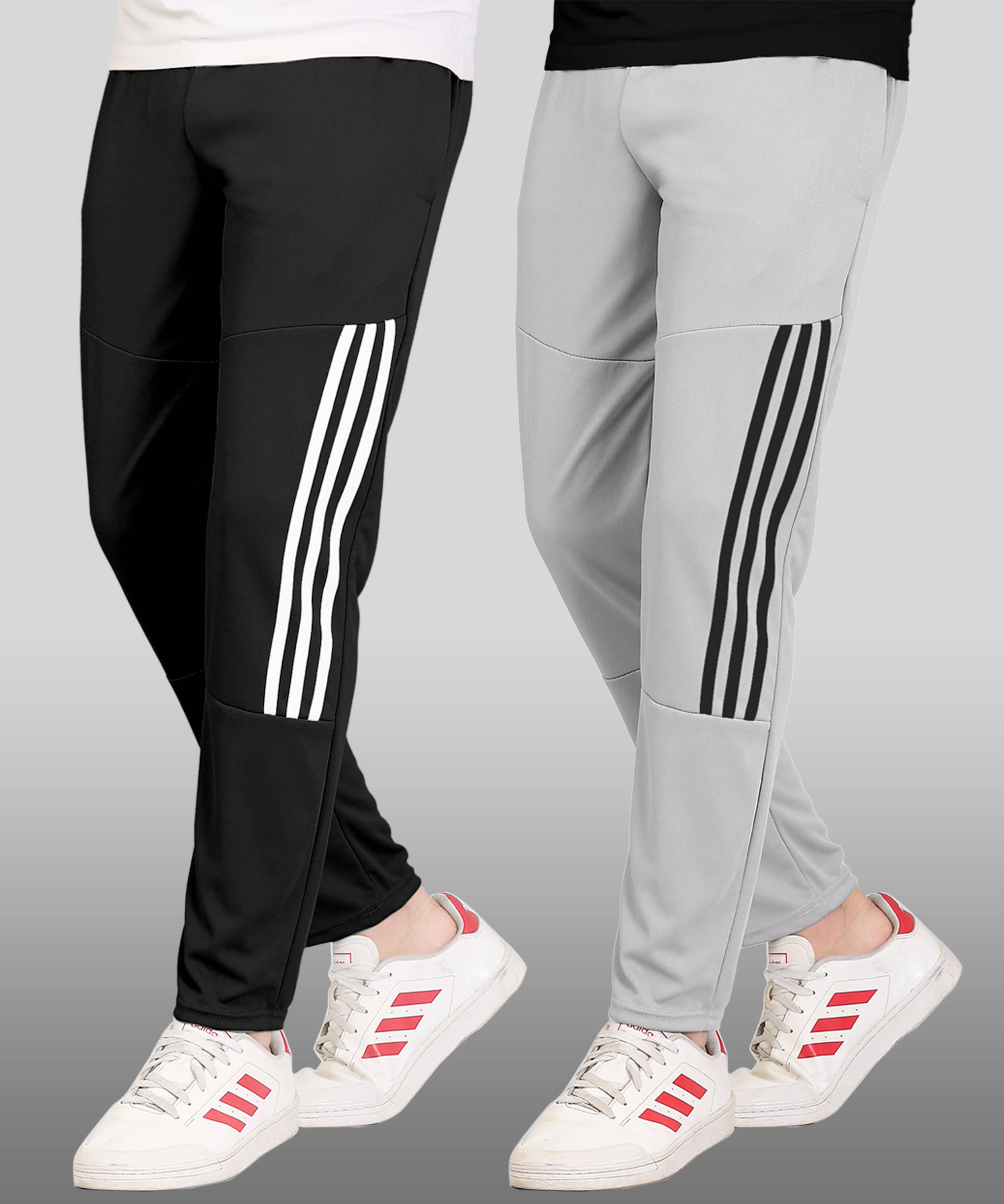 FOXTER Blue Polyester Men's Trackpants ( Pack of 2 ) - Track Pants | Buy online on ZillyBuy