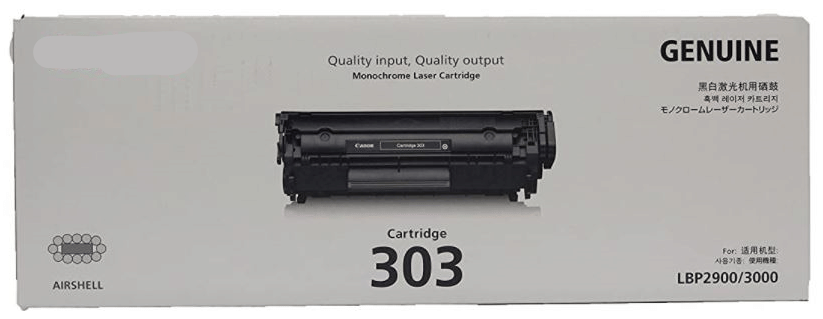     			ID CARTRIDGE 303 Black Single Toner for LBP 2900,3000