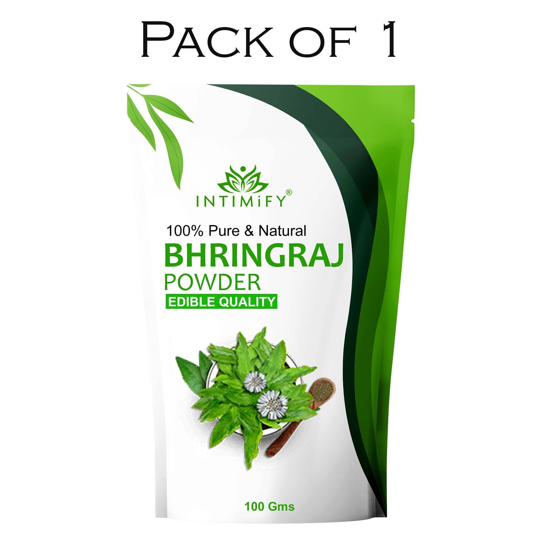     			Intimify Bhringraj Powder, Anti Oxidant, Immunity Enhancer, Hair Growth-Pack of 1