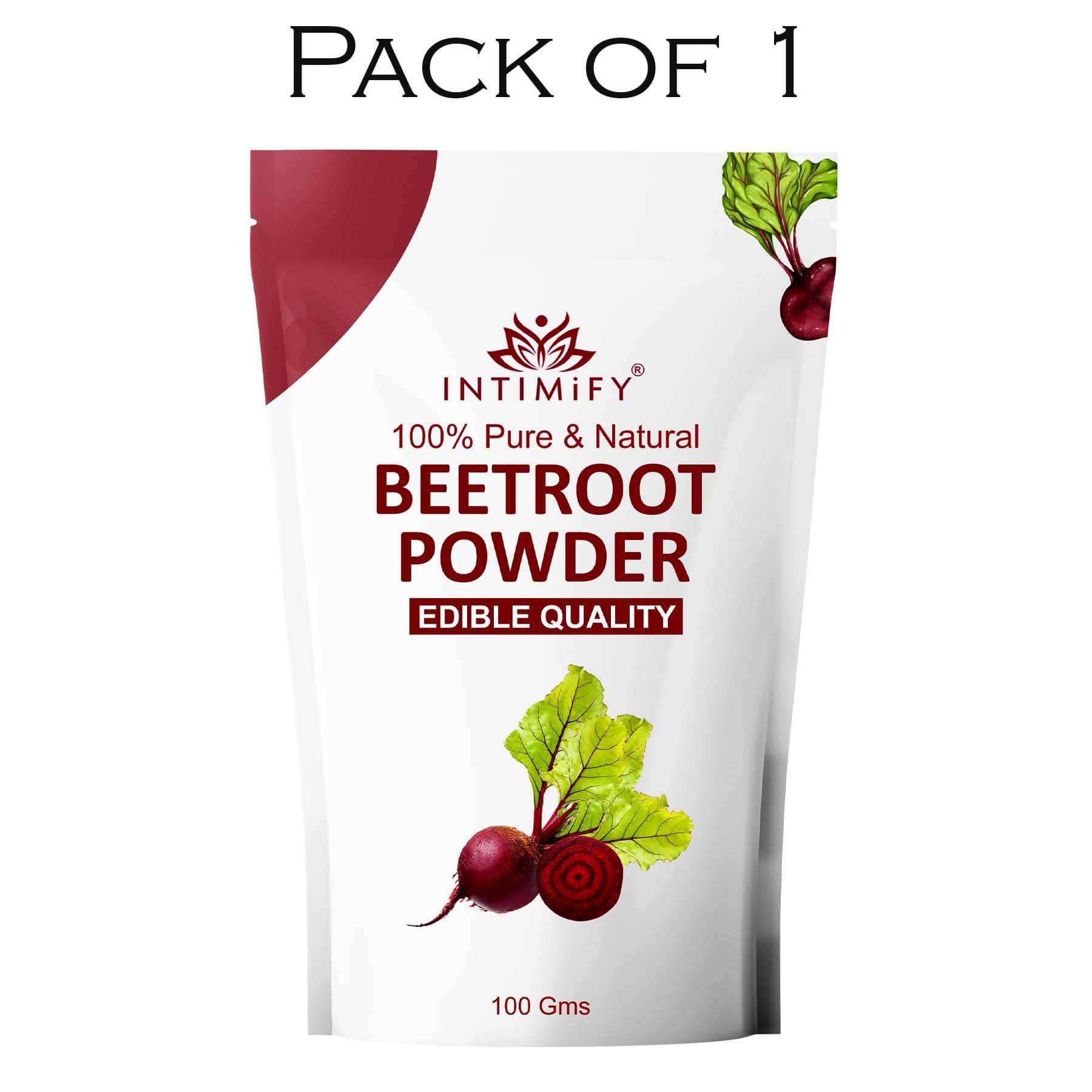     			Intimify Beetroot Powder, Natural Supplement, Anti Oxidant, Immunity Enhancer - Pack of 1