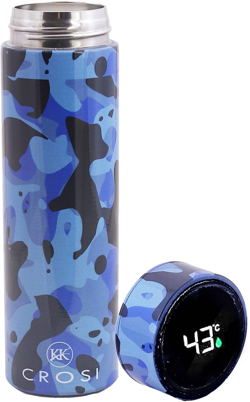     			KKCROSI KKCROSI Blue Steel Water Bottle 500 mL ( Set of 1 )