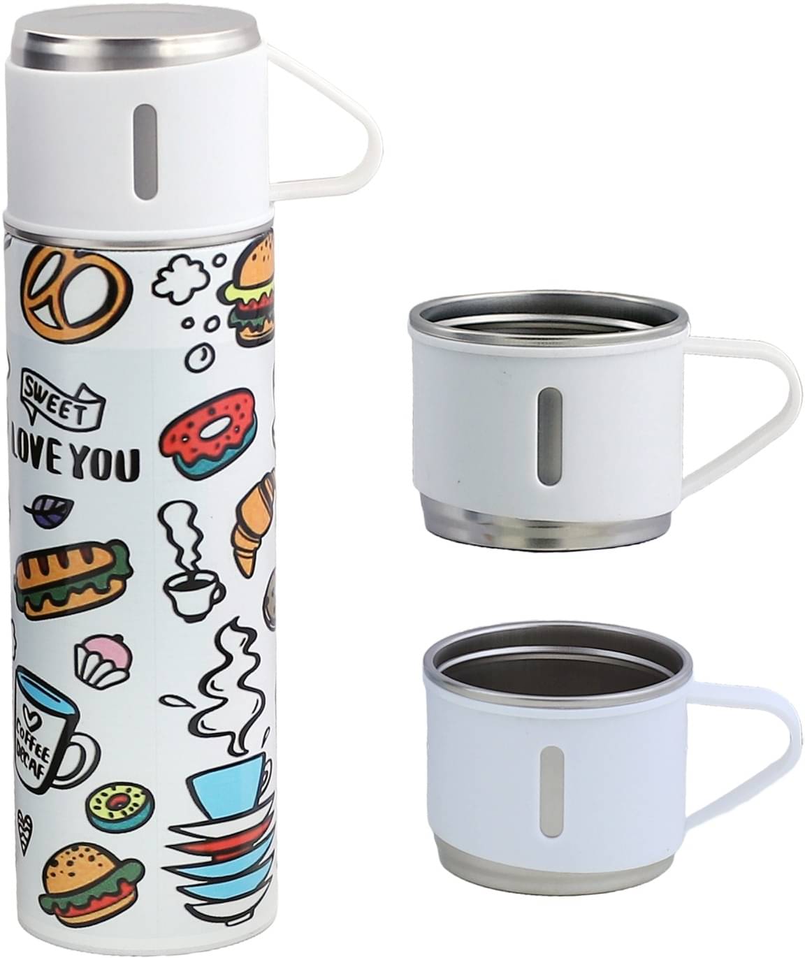     			KKCROSI KKCROSI Multicolour Steel Water Bottle 500 mL ( Set of 1 )