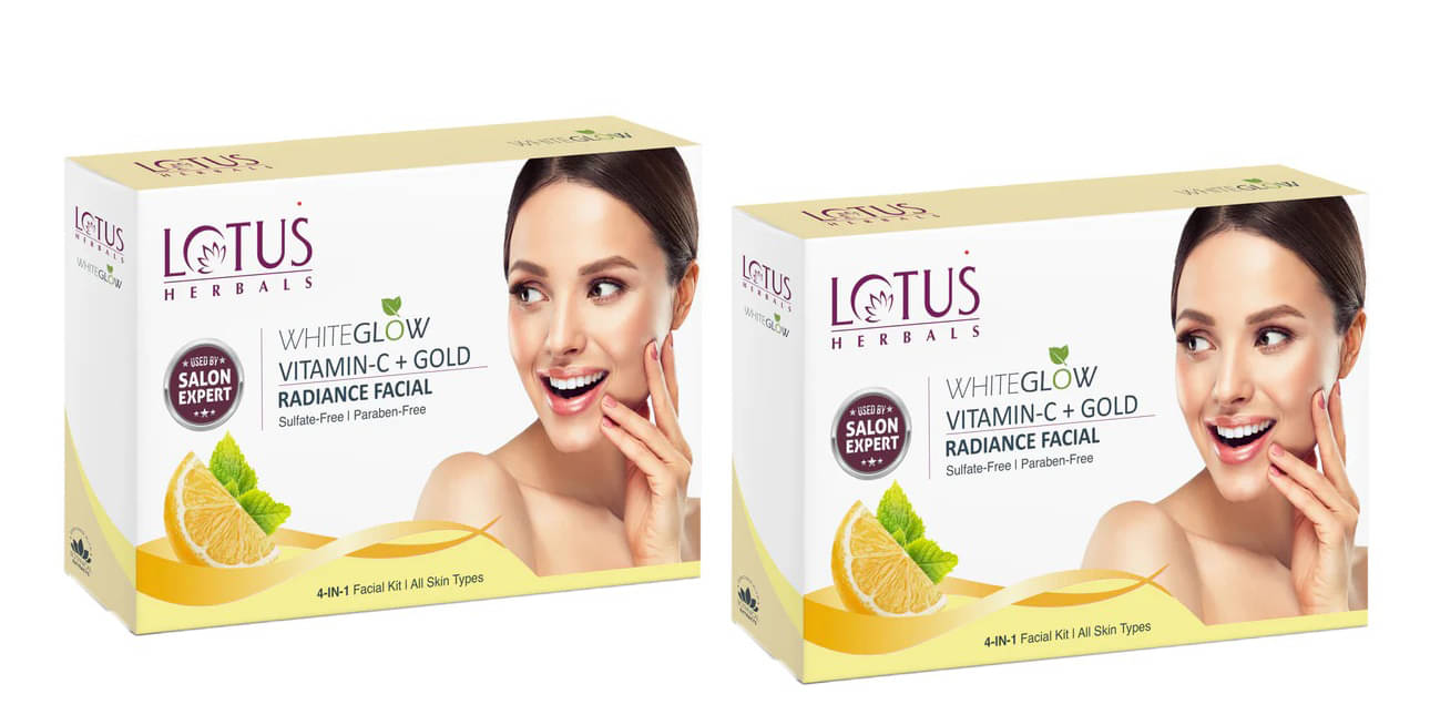     			Lotus Herbals WhiteGlow Vitamin-C Single Facial Kit 57g (Pack of 2)