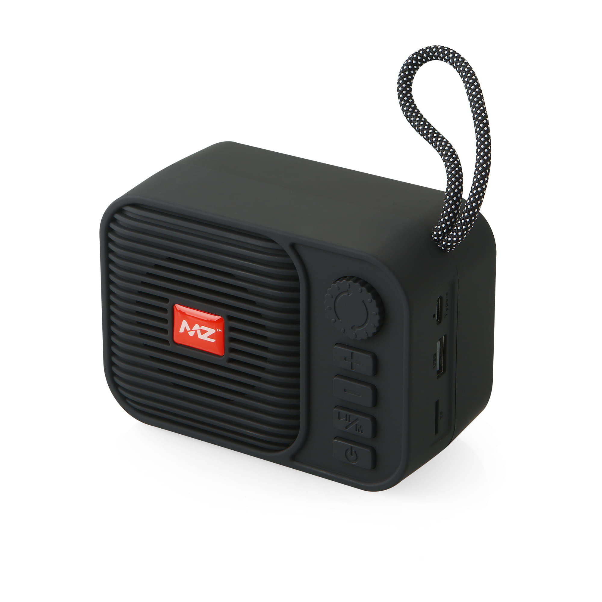 MZ M208 5 W Bluetooth Speaker Bluetooth v 5.0 with SD card Slot Playback Time 6 hrs Black MZ M208 5 W Bluetooth Speaker Bluetooth v 5.0 with SD card Slot Playback Time 6 hrs Black