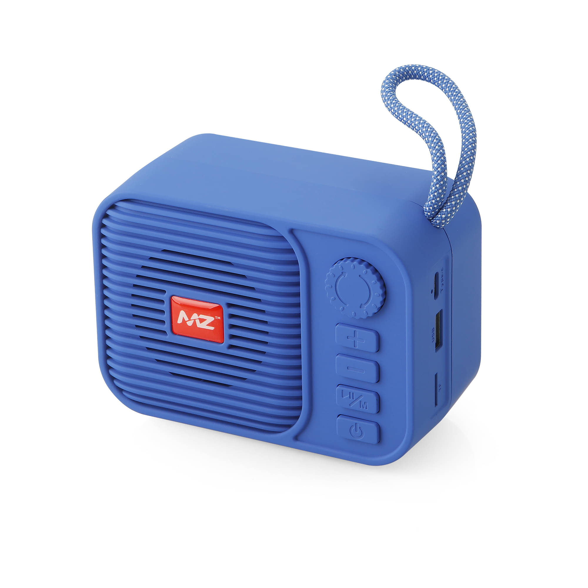 MZ M208 5 W Bluetooth Speaker Bluetooth v 5.0 with SD card Slot Playback Time 6 hrs Blue MZ M208 5 W Bluetooth Speaker Bluetooth v 5.0 with SD card Slot Playback Time 6 hrs Blue