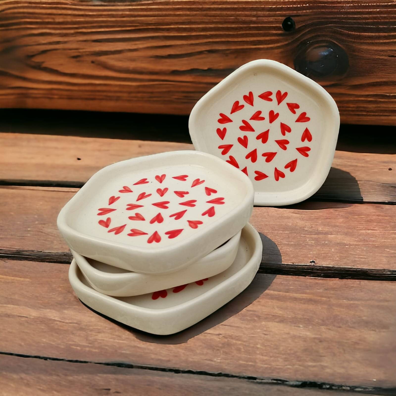 Malaikah 4 Pcs Ceramic White Platter Malaikah 4 Pcs Ceramic White Platter